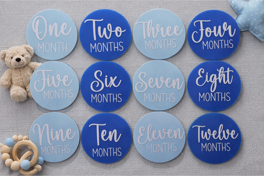 ACRYLIC DUAL MONTHLY MILESTONE